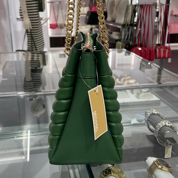 Michael Kors Whitney Women Ladies Medium Tote Shoulder Handbag Bag Purse Green - Picture 4 of 16